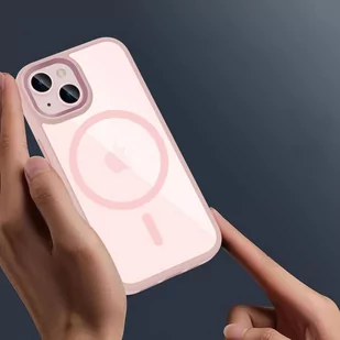 Etui APPLE IPHONE 15 Tech-Protect Magmat MagSafe transparentne różowe - Etui i futerały do telefonów - miniaturka - grafika 3