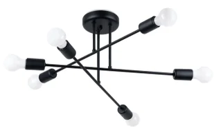 Czarna industrialna lampa sufitowa patyki - A633 K9-B45 - Lampy sufitowe - miniaturka - grafika 1