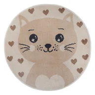 Dywany dla dzieci - Beżowy dywan dziecięcy ø 100 cm Cat – Hanse Home - miniaturka - grafika 1