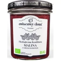 Owocowy Dom (konfitury, dżemy) KONFITURA MALINA Z CUKREM TRZCINOWYM BIO 300 g- O - Dżem - miniaturka - grafika 1