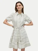 Sukienki - Vero Moda Sukienka koszulowa Dicthe 10303728 Beżowy Regular Fit - miniaturka - grafika 1