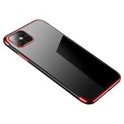 Etui i futerały do telefonów - Clear Color case żelowy pokrowiec etui z metaliczną ramką Samsung Galaxy A12 / Galaxy M12 czerwony - miniaturka - grafika 1