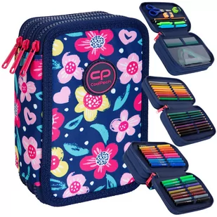 Piórnik szkolny potrójny z wyposażeniem CoolPack Jumper 3 Margaret E67599 - Piórniki - miniaturka - grafika 1