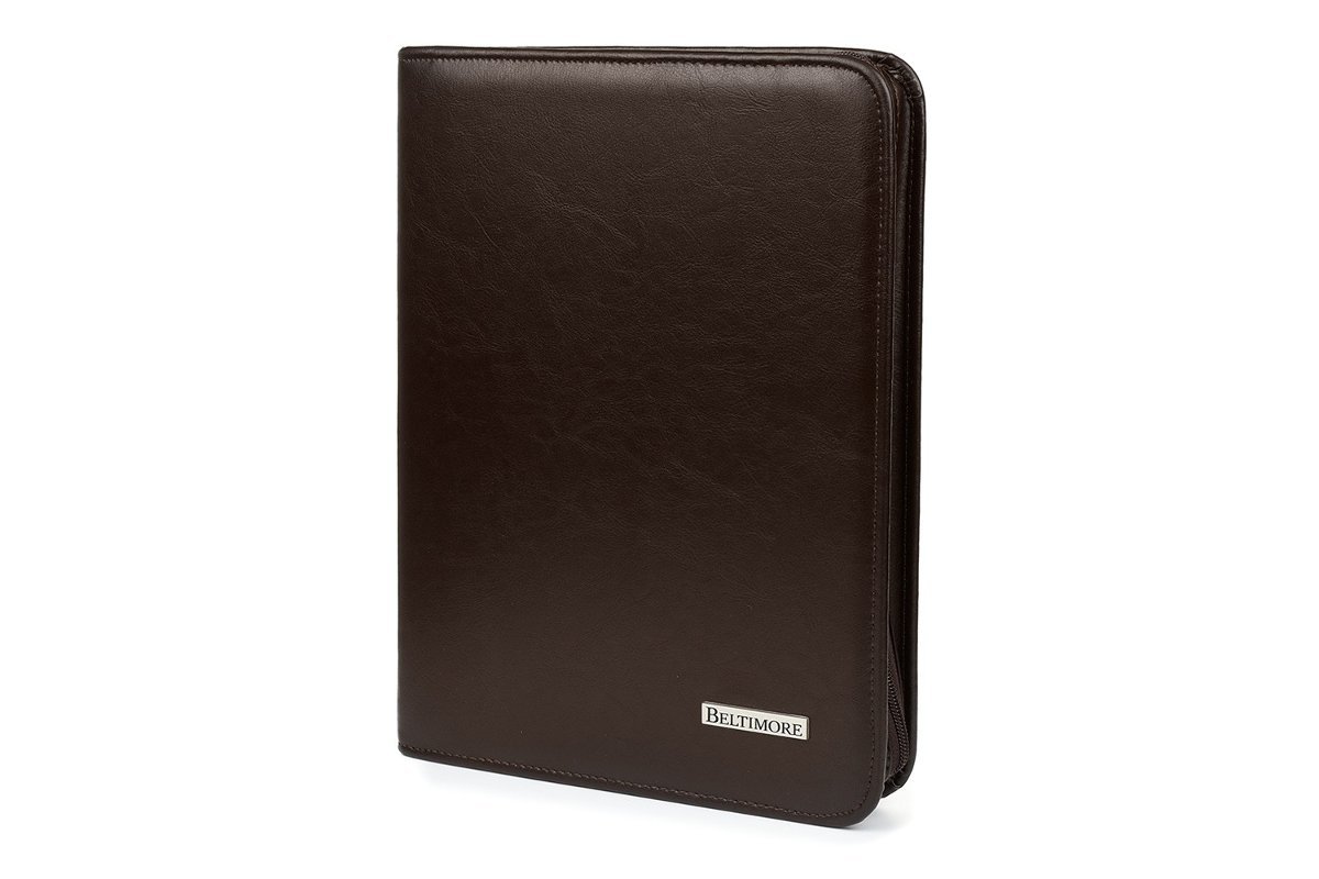Beltimore brązowy męski biwuar aktówka teczka organizer dla handlowca I58 brązowy, beżowy