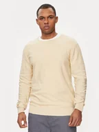 Swetry męskie - INDICODE Sweter Hugolia 30-459 Beżowy Regular Fit - miniaturka - grafika 1