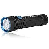 Latarki - OLIGHT Seeker 3 Pro latarka LED, 4200 lumenów, 250 m, bardzo jasna latarka z 5 trybami oświetlenia, do 15 dni, ładowana przez USB, mocna latarka na kemping, przygodę (czarna) - miniaturka - grafika 1
