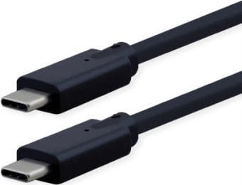 Kabel USB Roline USB-C - USB-C 1 m Czarny 11.02.9076