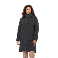 Kurtki damskie - Damski płaszcz duchowy Jack Wolfskin  LUISENPLATZ COAT W Phantom - L - miniaturka - grafika 1