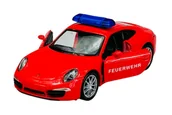 Samochody i pojazdy dla dzieci - WELLY PORSCHE 911 991 CARRERA S STRAŻ POŻARNA 1:34 43661 - miniaturka - grafika 1