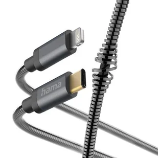 Kabel USB Typ-C - Lightning HAMA Metal 1.5 m Antracytowy - Kable USB - miniaturka - grafika 1