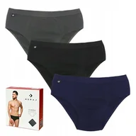 Majtki męskie - SLIPY MĘSKIE Majtki SLIPKI Bawełniane 3Pak MORAJ r. M - miniaturka - grafika 1