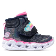 Buty dla dziewczynek - Kozaki Skechers Brilliant Rainbow 302669N/NVPK Granatowy - miniaturka - grafika 1
