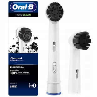 Końcówki Oral-B Pure Clean EB20CH z węglem aktywnym x2 - Końcówki do szczoteczek elektrycznych - miniaturka - grafika 1