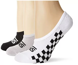 Vans Damskie skarpety Basic Check 2 Canoodle (3-pak), czarne, jeden rozmiar, Czarny, rozmiar uniwersalny - Skarpetki damskie - miniaturka - grafika 1