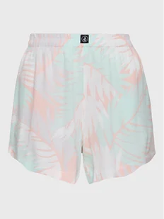 Volcom Szorty sportowe Palmy Nites B0912305 Kolorowy Regular Fit - Spodenki damskie - miniaturka - grafika 1