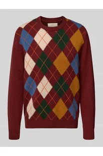 Sweter z dzianiny z okrągłym dekoltem - Gant - Swetry męskie - miniaturka - grafika 1