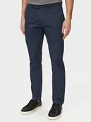 Spodnie męskie - Bugatti Chinosy 4130-16370E Granatowy Regular Fit - miniaturka - grafika 1