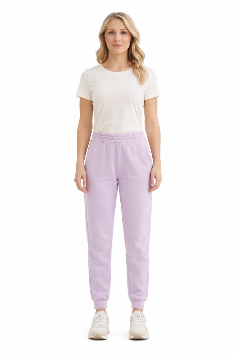 ARMANI EXCHANGE LEKKIE LILIOWE SPODNIE DRESOWE Z WYSOKIM PASEM S 1I3A