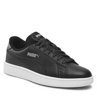 Sneakersy damskie - PUMA Dziewczęce sneakersy Smash V2 Metallics Jr, Puma czarny Puma srebrny, 36 EU - miniaturka - grafika 1