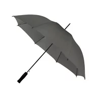 Parasole - Automatyczna lekka parasolka damska ciemno szara z czarnym stelażem - miniaturka - grafika 1