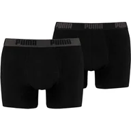 Majtki męskie - Bokserki męskie Puma Basic Boxer 2P czarne 521015001 230 - miniaturka - grafika 1