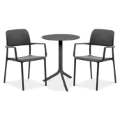 Meble ogrodowe - Zestaw Nardi BORA/STEP 2+1 Antracite - miniaturka - grafika 1
