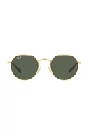 Okulary dla dzieci - Ray-Ban okulary przeciwsłoneczne dziecięce Junior Jack kolor zielony 0RJ9565S - miniaturka - grafika 1