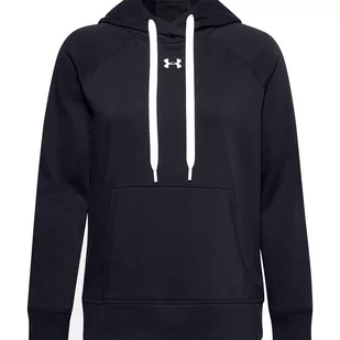 Bluza damska Under Armour Rival Fleece Hb Hoodie czarna - Bluzy sportowe damskie - miniaturka - grafika 1