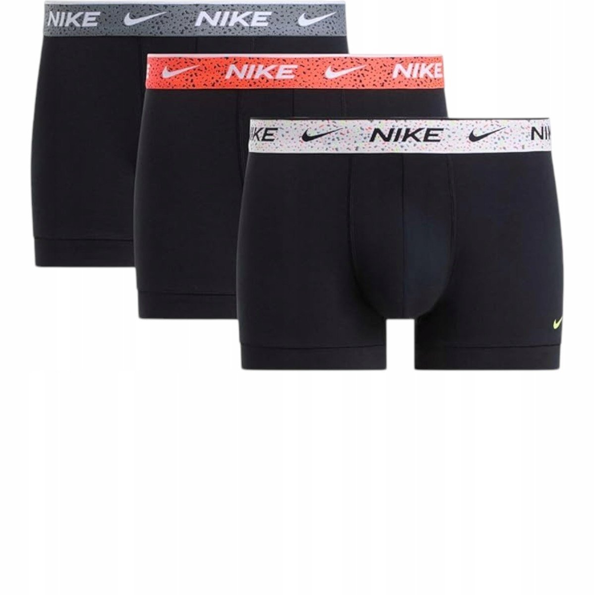 NIKE BOKSERKI MĘSKIE COTTON STRETCH BOXER BRIEF 3P CZARNE r.L