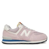 Sneakersy damskie - Sneakersy New Balance GC574VPK Różowy - miniaturka - grafika 1