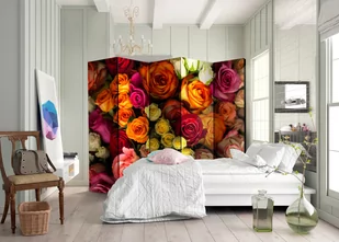 Parawan 5-częściowy - Bukiet róż II [Room Dividers] (rozmiar 225x172) - Parawany - miniaturka - grafika 2