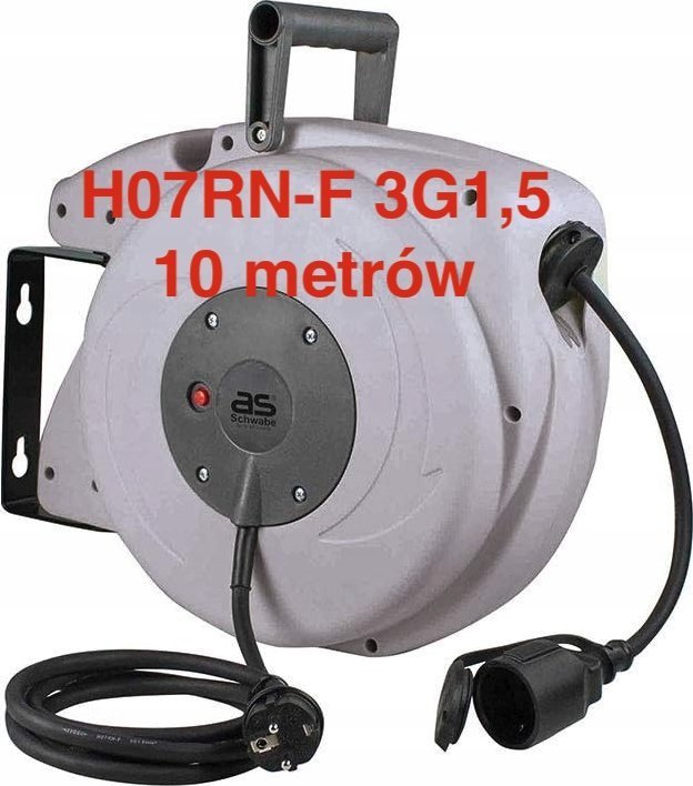 Sourcing Retractable extension cord AS-SCHWABE IP44 EasyToGo 10m