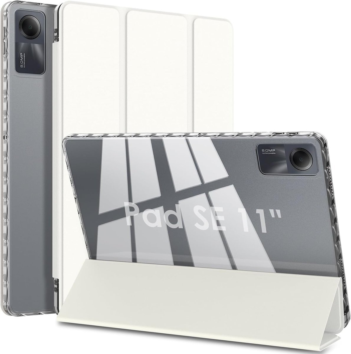 WD&CD Etui kompatybilne z Xiaomi Redmi Pad SE 11', ultracienka, akrylowa twarda skorupa, inteligentna skóra, etui kompatybilne z Xiaomi Redmi Pad SE..