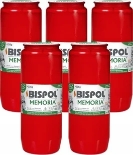 ZESTAW Wkłady do zniczy olejowe BISPOL WO4C 84H 5szt. + Zapałki DABSTER_PL 38szt. - Lampiony i znicze - miniaturka - grafika 1