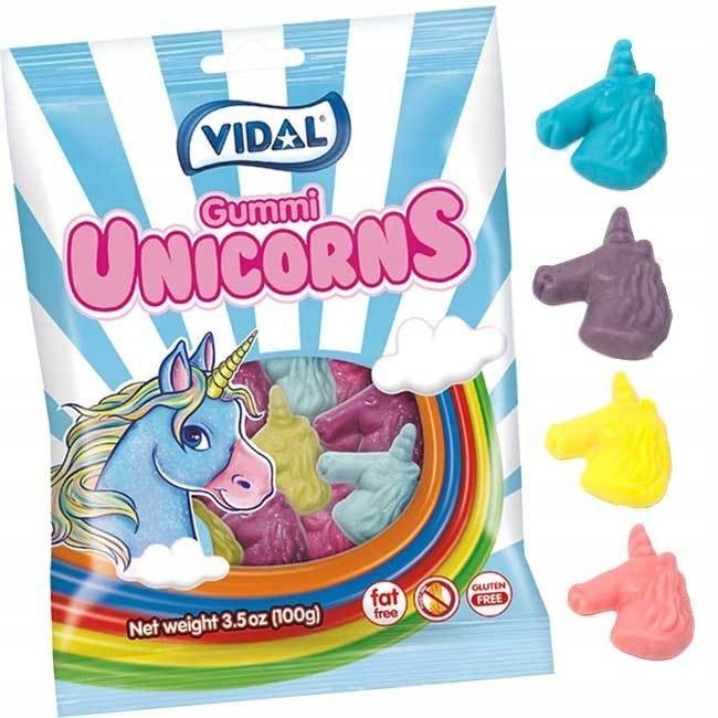 Żelki Vidal Jelly Unicorns Vidal 90 g bezglutenowe