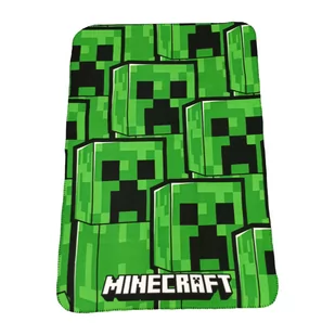 koc kocyk polarowy narzuta MINECRAFT 100x140 cm - Koce i narzuty dla dzieci - miniaturka - grafika 1