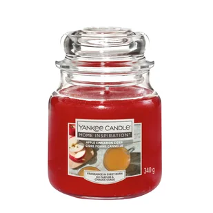 Yankee Candle Home Inspiration - Świeca Apple Cinnamon Cider 1szt - Świece - miniaturka - grafika 1