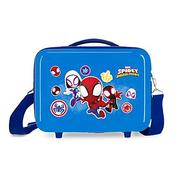 Kosmetyczki, organizery i kuferki - Marvel Spiderman Go Webs go Neceser Adaptacyjny z ramą na messenger Niebieski 29x21x15 cms Sztywny ABS 9,14L 0,6 kg, niebieski, Neceser, kosmetyczka z paskiem na ramię - miniaturka - grafika 1