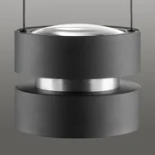 Lampy sufitowe - Brilliant Lampa wisząca Glow-Sphere, możliwość ściemniania, czarny, salon / jadalnia, aluminium, nowoczesny - miniaturka - grafika 1