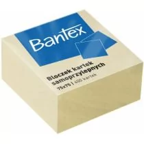 Bantex BLOCZKI SAMOPRZYLEPNE 75X75MM 400 KARTEK ŻÓŁTE zakupy dla domu i biura 400086401 - Notesy i bloczki - miniaturka - grafika 1