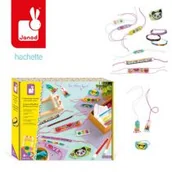 Prace ręczne dla dzieci - Zestaw kreatywny do tworzenia biżuterii z koralików na krośnie tkackim 8+, Janod - miniaturka - grafika 1