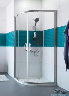 Vitalle Garda kabina półokrągła z drzwiami przesuwnymi 90x90 cm przezroczyste CU0604069322 - Kabiny prysznicowe - miniaturka - grafika 1