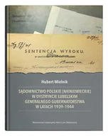 Historia świata - UMCS Sądownictwo polskie (nieniemieckie) w dystrykcie.. - Hubert Mielnik - miniaturka - grafika 1