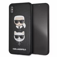 Etui i futerały do telefonów - Karl Lagerfeld Etui hardcase KLHCI65KICKC iPhone Xs Max czarny Karl&Choupette + EKSPRESOWA 24H KLHCI65KICKC - miniaturka - grafika 1