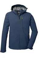 Kurtki męskie - killtec Męska kurtka softshellowa/kurtka outdoorowa z kapturem KOS 259 MN SFTSHLL JCKT, ciemnoniebieska, 4XL, 41367-000 - miniaturka - grafika 1