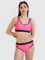 Stroje kąpielowe - 4F Góra od bikini damska 4FWSS25UBKTF077-55N Fioletowy Roz. L - miniaturka - grafika 1