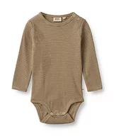 Paski - Wheat Piżama dla małych dzieci, uniseks, 3238 beżowy prążkowany pasek, 86/18M - miniaturka - grafika 1