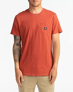Billabong Męski t-shirt Stacked czerwony czerwony (Deep Red) S - Koszulki męskie - miniaturka - grafika 1