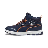 Buty dla chłopców - PUMA Unisex Evolve Trail Jr Sneaker, Syrop klonowy Club Navy, 4 UK - miniaturka - grafika 1