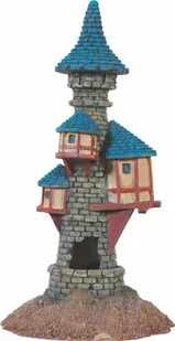 Zolux Dekoracja średniowieczna wieża niebieska 18cm - Dekoracje do akwarium - miniaturka - grafika 1